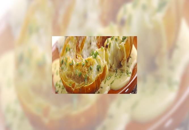 Langouste rotie à la crème gingembre