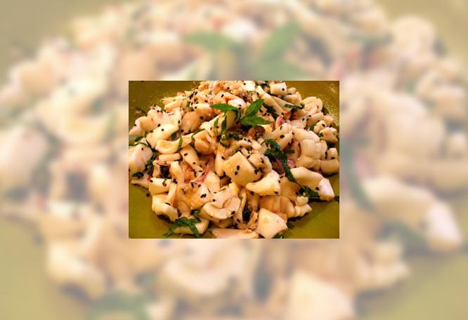 Salade nature de calamars