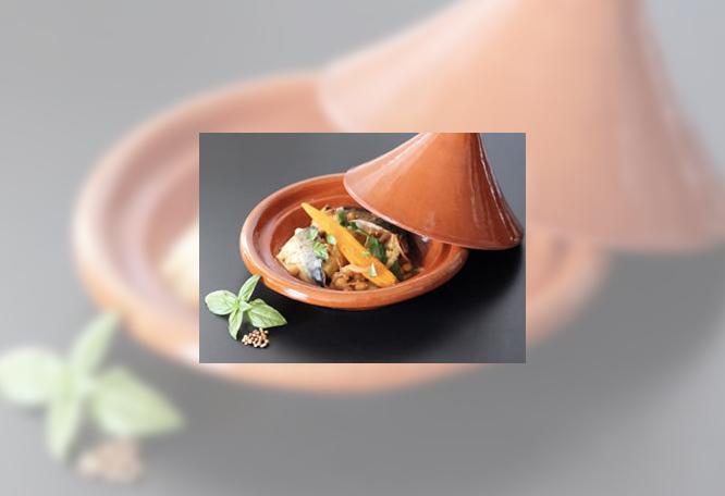 Tajine de maquereaux aux poids chiches